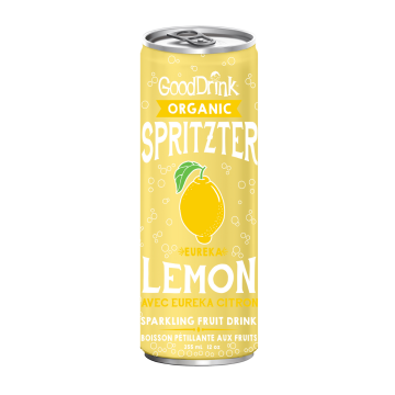 GoodDrink Organic Lemon Spritzter - 355 ml