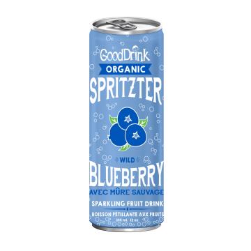 GoodDrink Organic Blueberry Spritzer - 355 ml