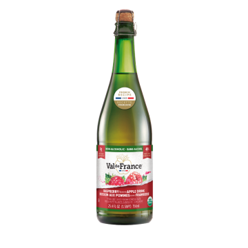 Val de France Apple Raspberry Organic Sparkling Juice - 750 ml
