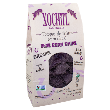 Xochitl Organic Kosher Blue Corn Chips - 340 g