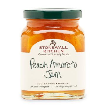 Stonewall Kitchen  Peach Amaretto Jam - 354 g