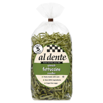 Al  Dente Spinach Fettuccine Pasta - 340 g
