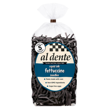 Al  Dente Squid Ink Fettuccine Pasta - 283 g