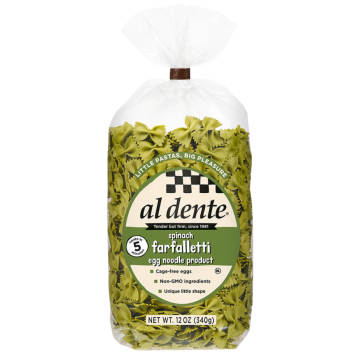 Al  Dente Piccolo Pasta Spinach Farfalletti - 340 g