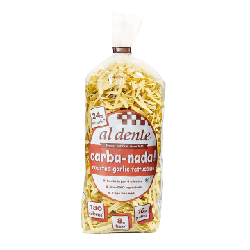 Al  Dente Carba-nada Roasted Garlic Fettuccine Pasta - 283 g