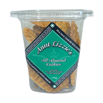 Aunt Lizzie's Almond All Butter Rolled Oat Cookies - 180 g