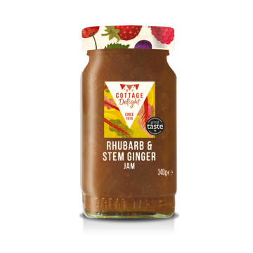 Cottage Delight Rhubarb & Stem Ginger Jam - 340g