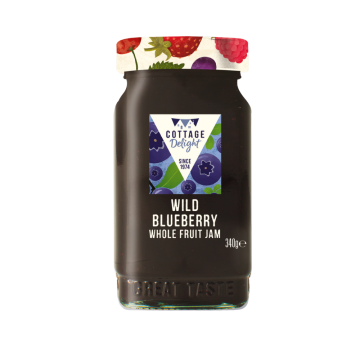Cottage Delight Wild Blueberry Whole Fruit Jam - 340g