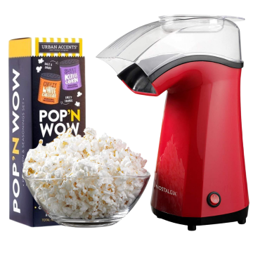 Popcorn Maker + Pop'n Wow Carnival Favourites Gift Set