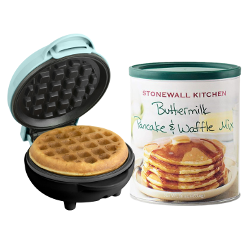 Waffle Maker + Buttermilk Pancake & Waffle Mix