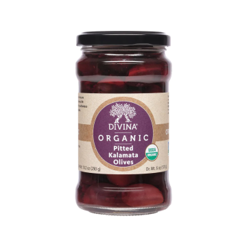 Divina Organic Kalamata Olives - Pitted - 290 ml