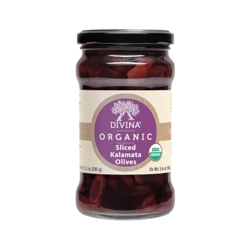 Divina Organic Kalamata Sliced Olives - 165 ml