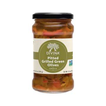 Divina Grilled Green Olives - Pitted - 290 ml