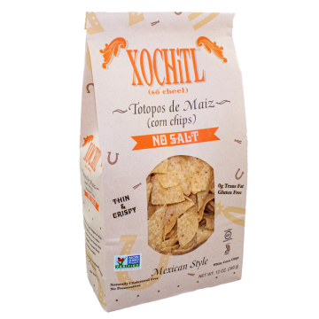 Xochitl No Salt Corn Chips - 340 g