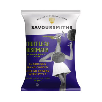 Savoursmiths Truffle And Rosemary Potato Chips  - 150 g