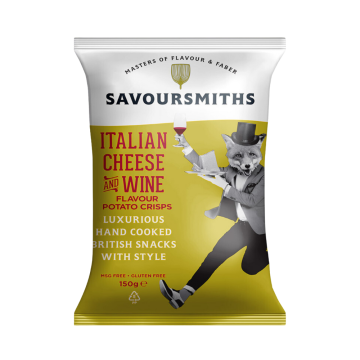 Savoursmiths Italian Cheese And Wine Potato Chips  - 150 g