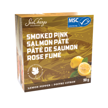 SeaChange Seafoods Lemon Pepper Smoked Pink Salmon Pâté - 90 g