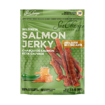 SeaChange Seafoods Honey & Jalapeno Wild Keta Salmon Jerky - 60 g