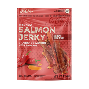 SeaChange Seafoods Chili Maple Wild Keta Salmon Jerky - 60 g