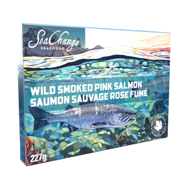 SeaChange Seafoods Wild Smoked Pink Salmon Box - 227 g