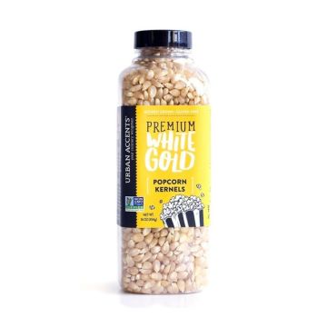 Urban Accents Premium White Gold Popcorn Kernels - 16 oz bottle