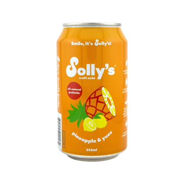 Solly's Pineapple & Yuzu Craft Soda - 355 ml