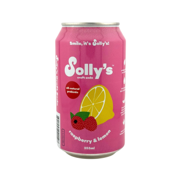 Solly's Raspberry & Lemon Craft Soda - 355 ml