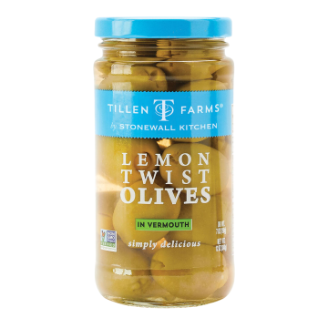 Tillen Farms Lemon Twist Olives in Vermouth - 340 g