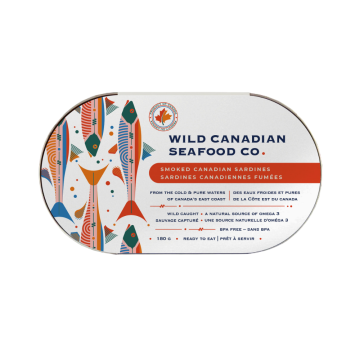 Wild Canadian Seafood Co. Smoked Canadian Sardines - 180 g