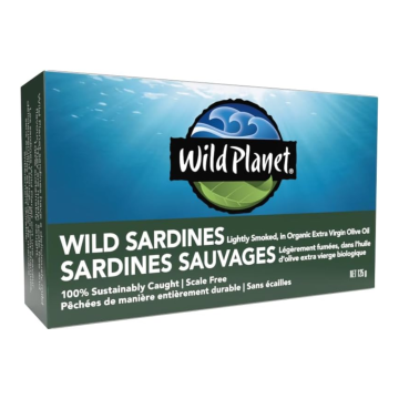 Wild Planet Foods Wild Sardines in Extra Virgin Olive Oil - 125 g