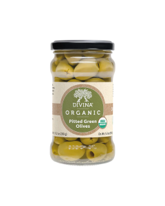 Organic Green Olives - Pitted