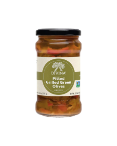 Grilled Green Olives - Pitted